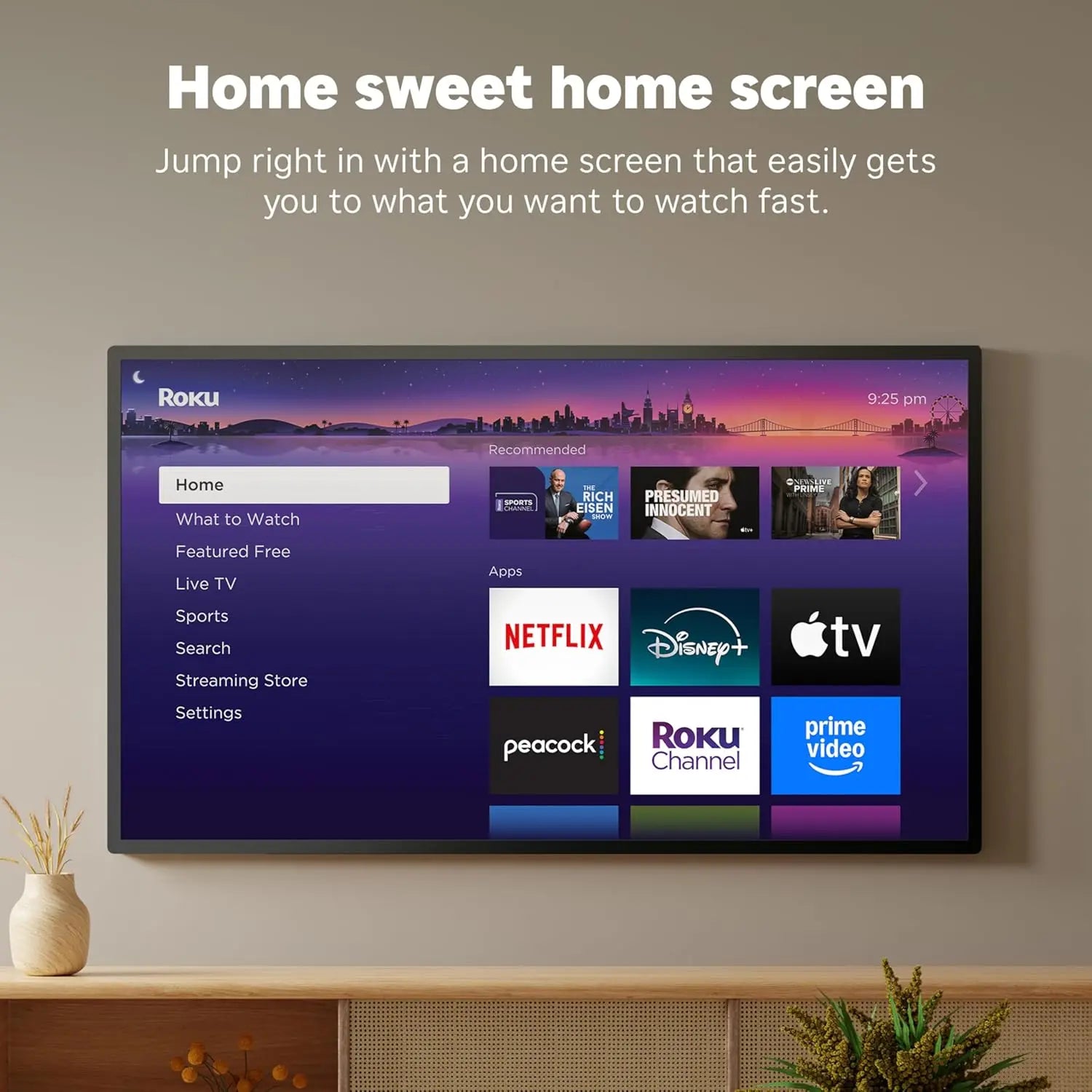 Roku 4K Streaming Stick with Voice Remote and TV Controls