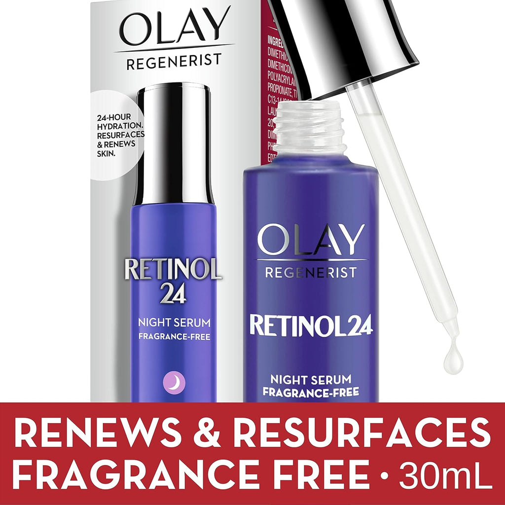 OLAY Night Serum: Regenerist Retinol 24 Serum, 30Ml