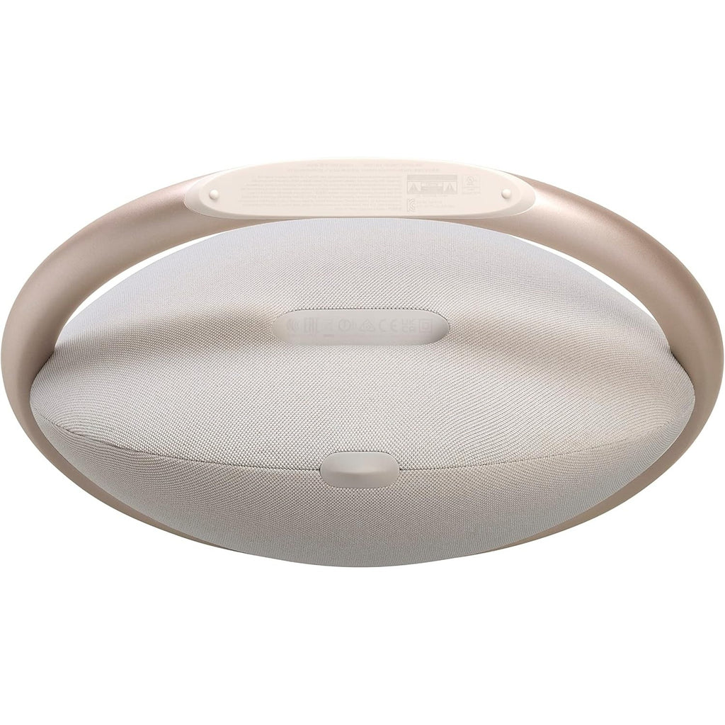 Harman Kardon Onyx Studio 8 Portable Stereo Bluetooth Speaker, Superior Sound, Elegant Design, Self-Tuning, 8 Hours Battery, Eco-Friendly Materials, Built-In Dual Mic - Champagne, HKOS8CPNUK