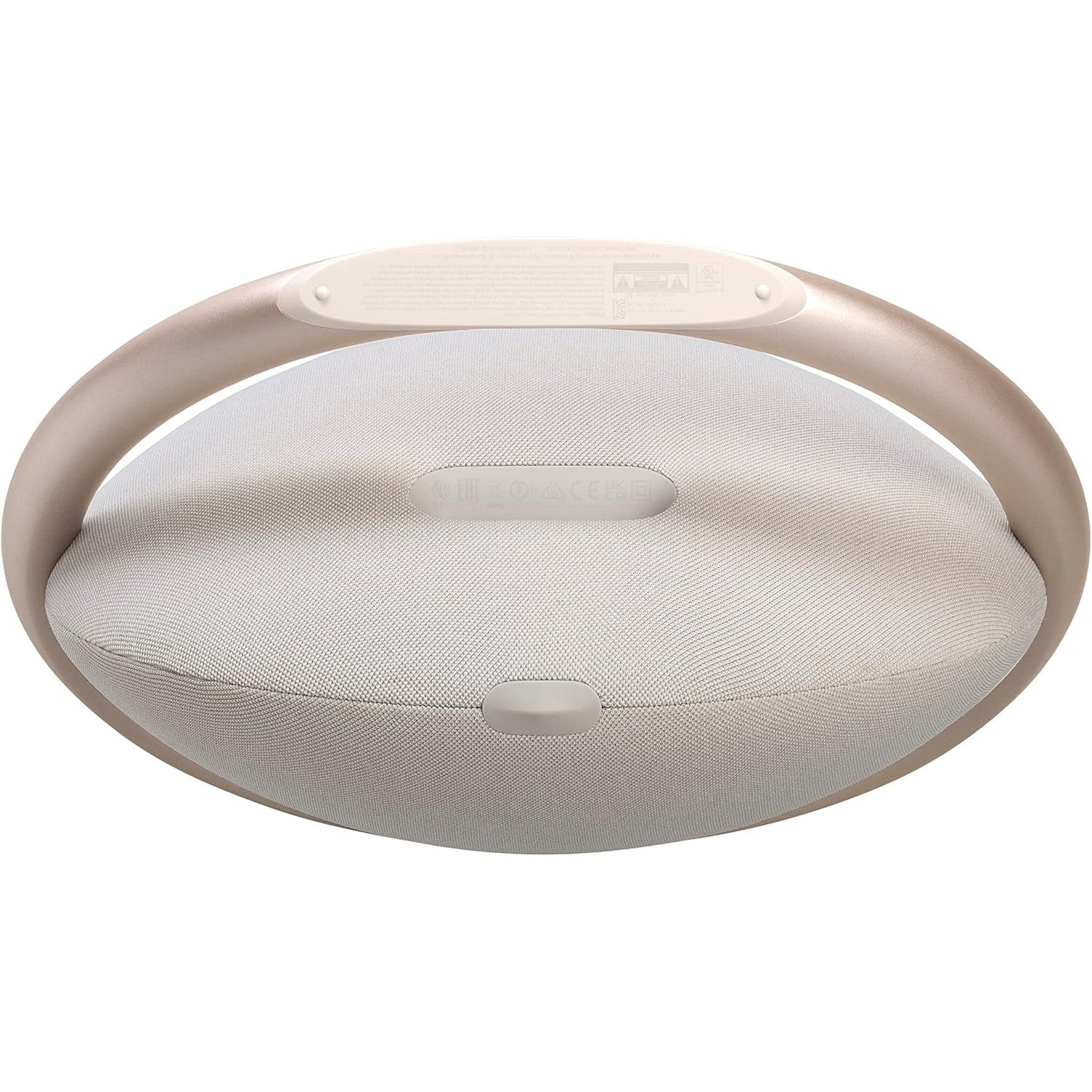 Harman Kardon Onyx Studio 8 Portable Stereo Bluetooth Speaker, Superior Sound, Elegant Design, Self-Tuning, 8 Hours Battery, Eco-Friendly Materials, Built-In Dual Mic - Champagne, HKOS8CPNUK