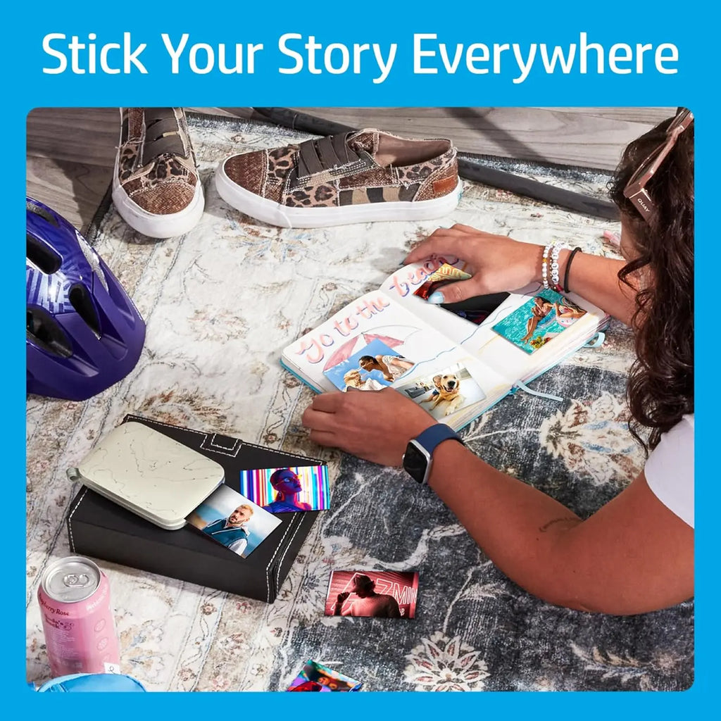 HP Sprocket Select Portable Instant Photo Printer for Android and iOS devices (Eclipse) Prints on 2.3x3.4” Sticky-Backed Zink Photo