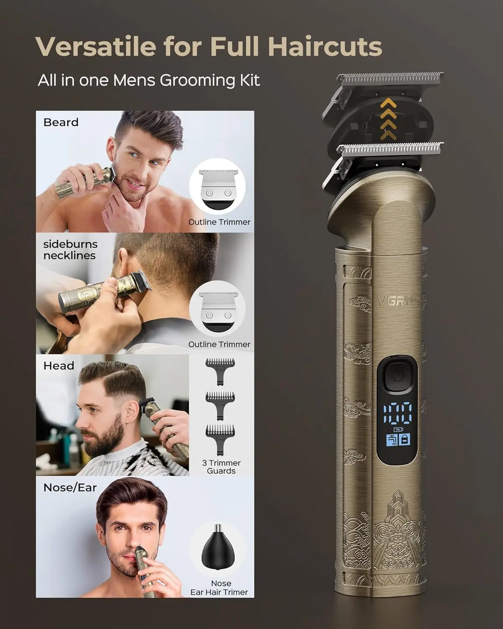 VGRPRO Hair Clippers for Men
