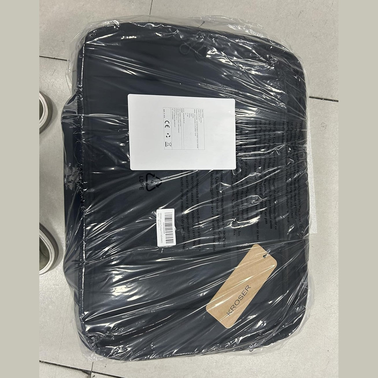 KROSER Rolling Laptop Bag Premium Wheeled Briefcase Fits Up to 17.3 Inch Laptop Water-Proof Overnight Roller Case Computer Bag with RFID Pockets for Travel/Business/School/Men/Women-Black