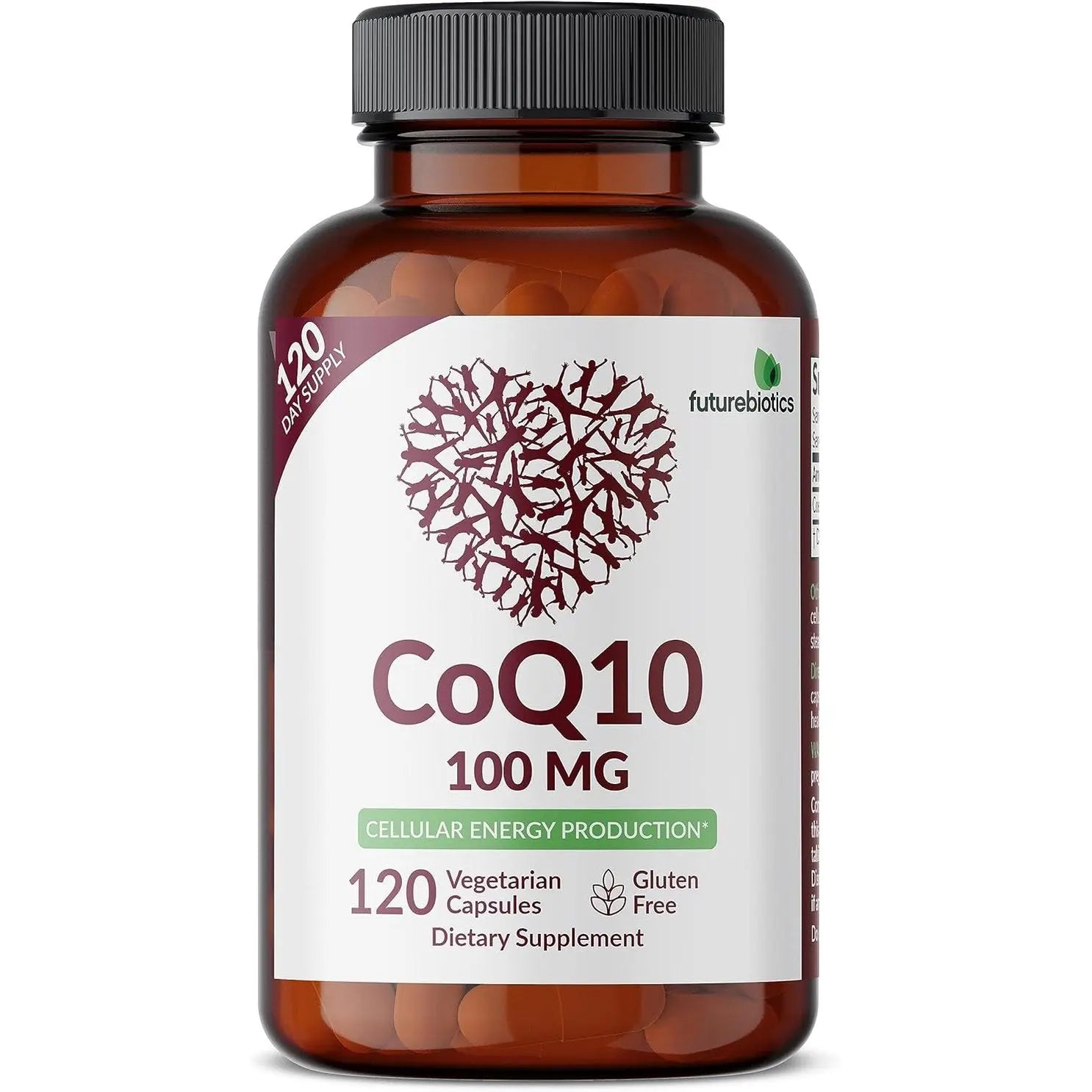 Futurebiotics CoQ10 100 MG Cellular Energy Production, 120 Vegetarian Capsules