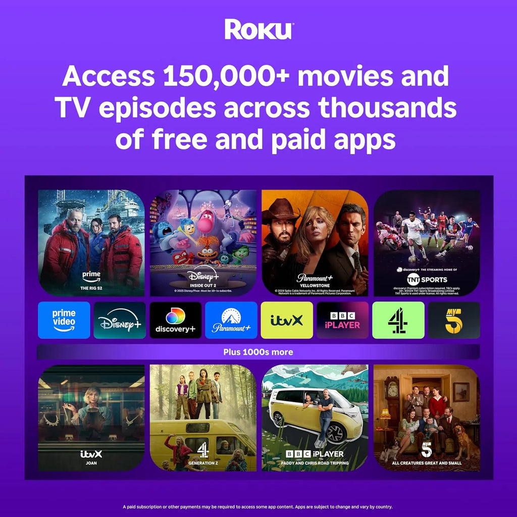 Roku Express access 150000+ movies and TV episodes across free and paid apps