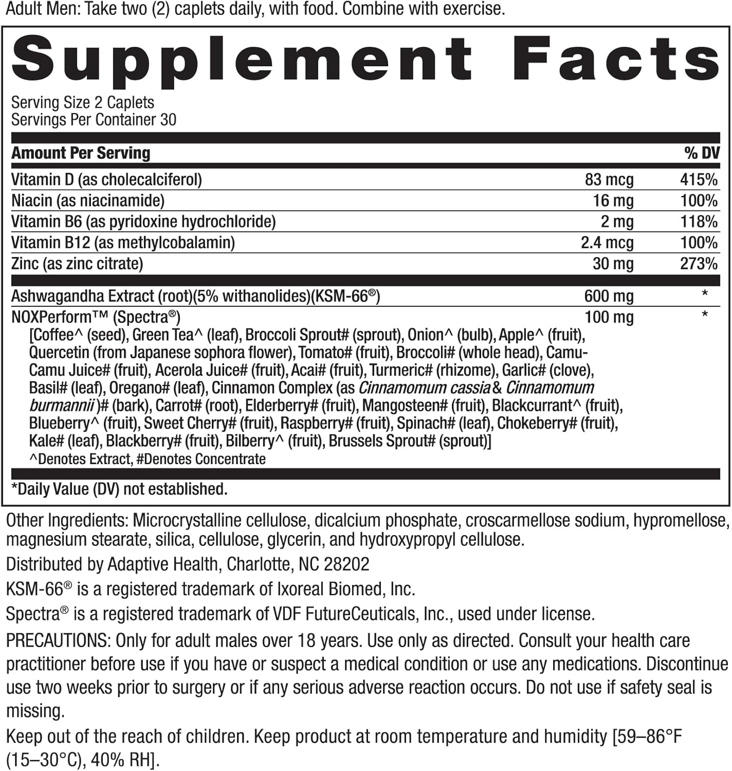 Ageless Male Max Total Testosterone Booster Supplement for Men, 60 Caplets