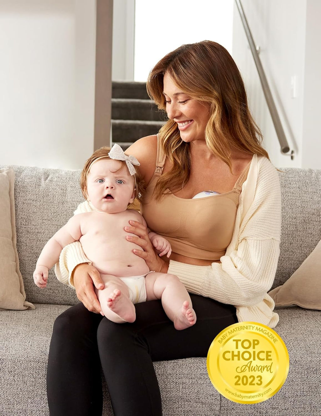 Momcozy M5 Wearable Hands Free Breast Pump for Mothers,Gift (2 Count, Purple)