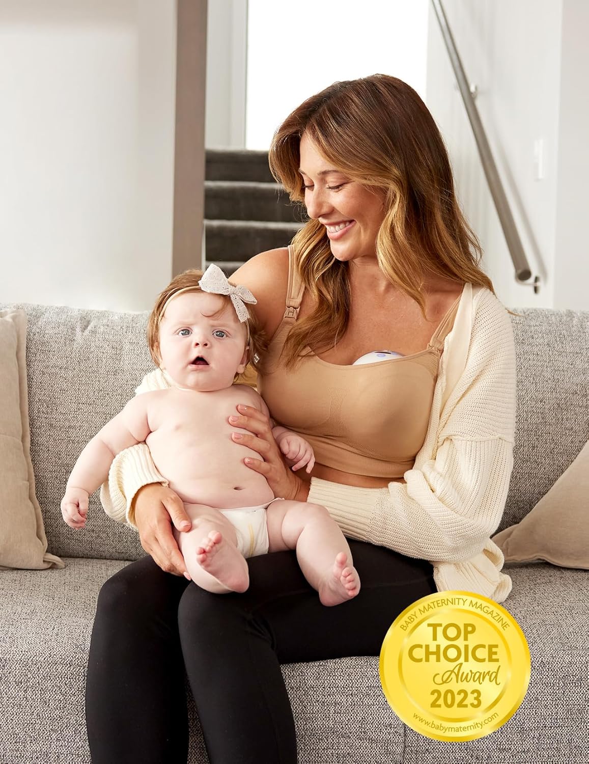 Momcozy M5 Wearable Hands Free Breast Pump for Mothers,Gift (2 Count, Purple)