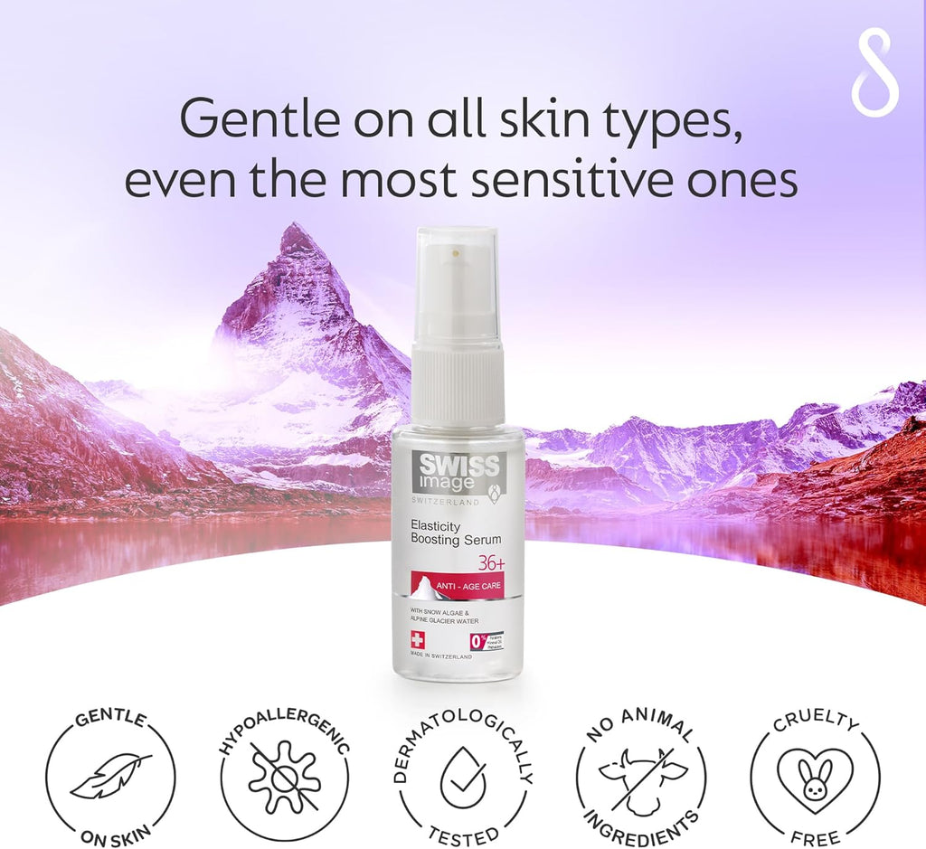 Swiss Image Anti Age Face Serum 30 ml| Collagen Boosting Formula, Reduces Wrinkles & Fine Lines, Firming & Hydrating, Lightweight Anti-Aging Serum for Smooth & Youthful Skin| Swiss Made
