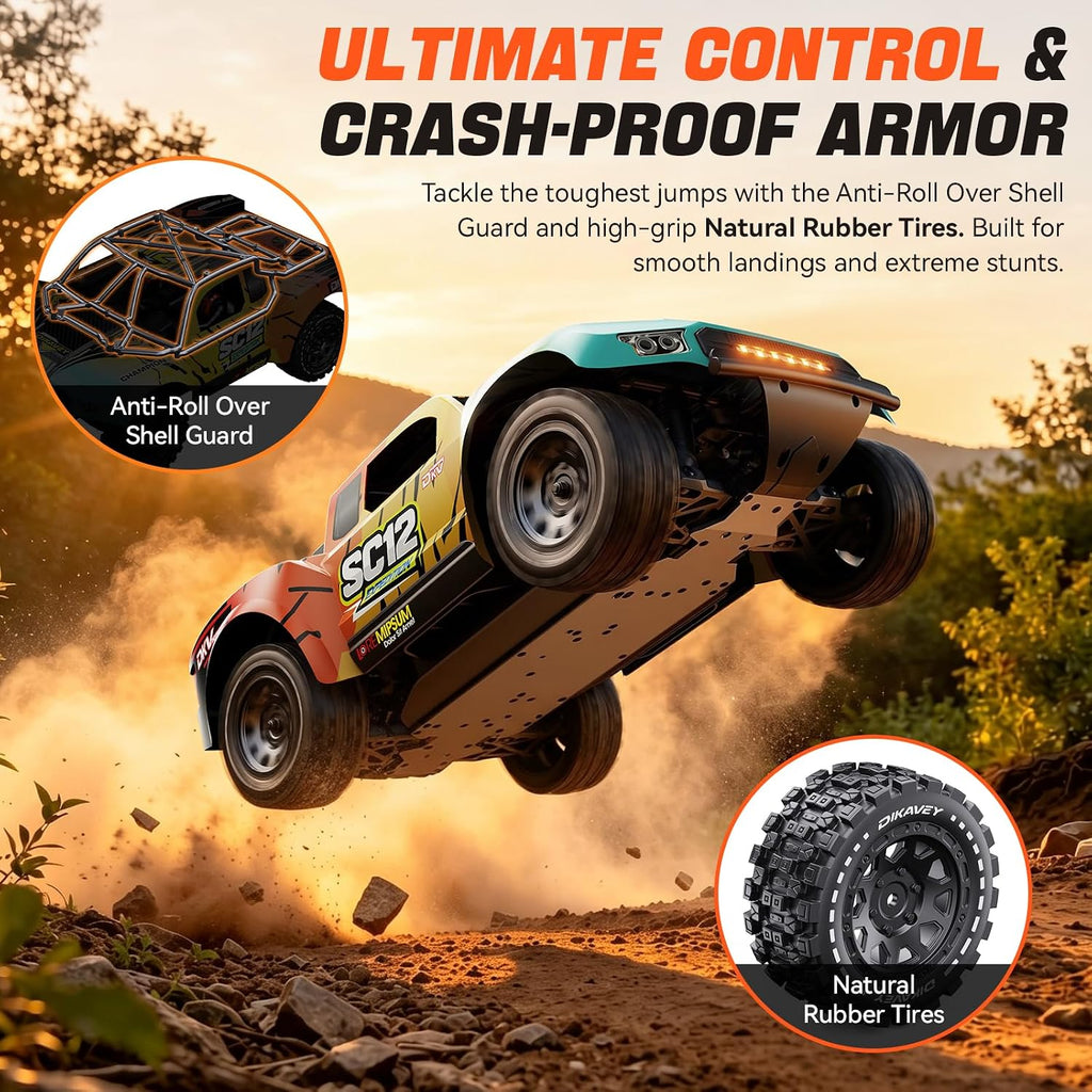 1/12 Brushless Remote Control Car RTR, Rc Drift Short-Course Truck