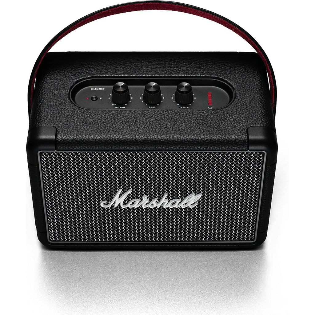 Marshall Kilburn II Portable Bluetooth Speaker with 20+ Hours of Playtime, Wireless & Water Resistant — Black (2 Year Warranty)