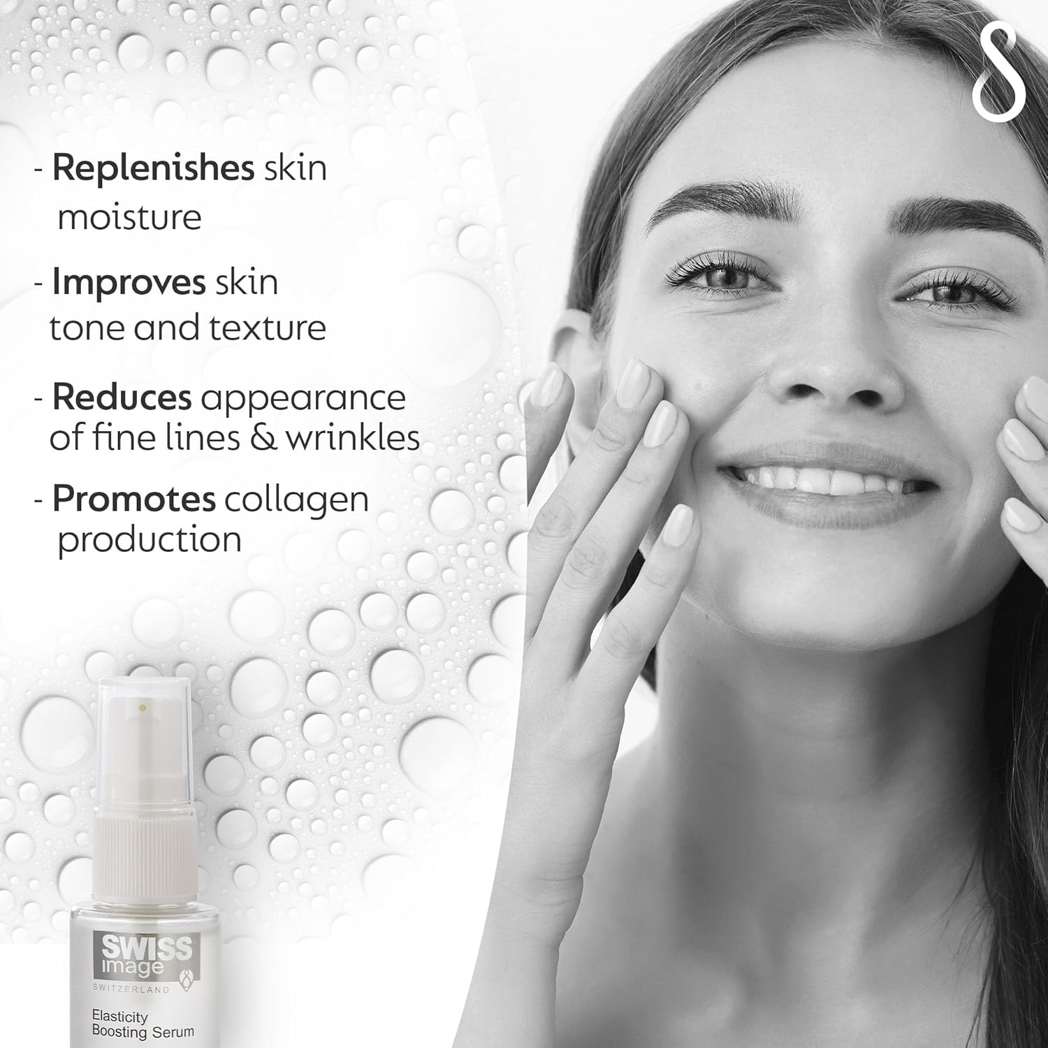 Swiss Image Anti Age Face Serum 30 ml| Collagen Boosting Formula, Reduces Wrinkles & Fine Lines, Firming & Hydrating, Lightweight Anti-Aging Serum for Smooth & Youthful Skin| Swiss Made