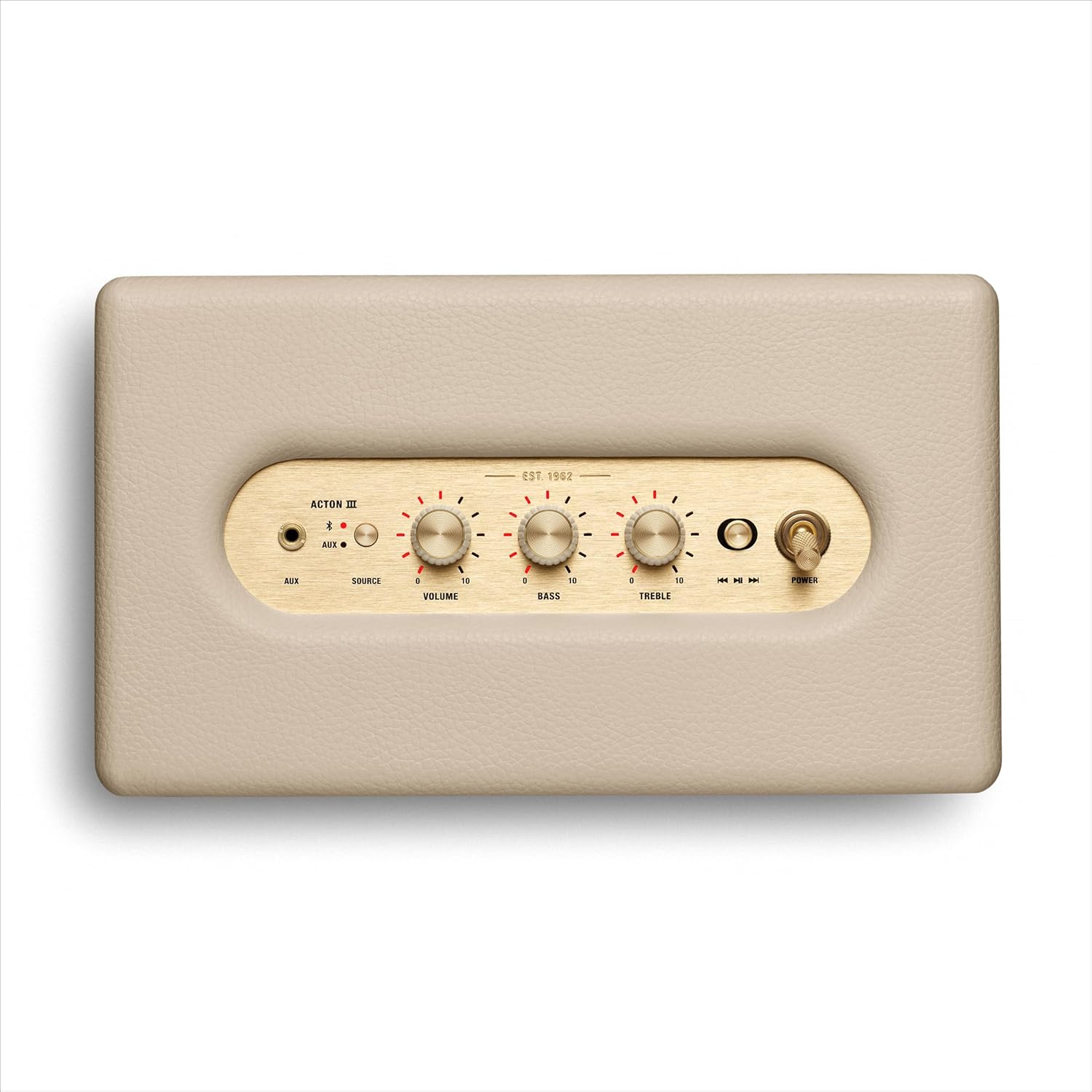 Marshall Acton III 60W Premium Home Wireless Speaker with Bluetooth 5.2 and Multiple Inputs - Enjoy signature Marshall sound | Cream