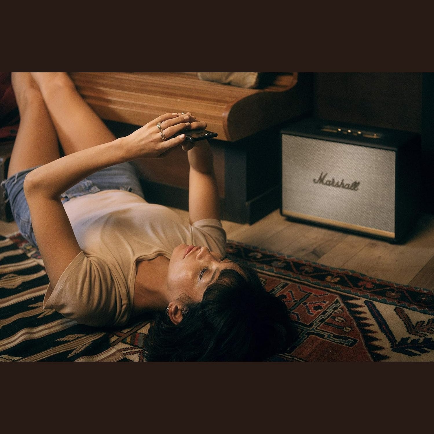 Marshall Worburn II Bluetooth Speaker Delivering The Power of Live Music — Black (2 Year Warranty)