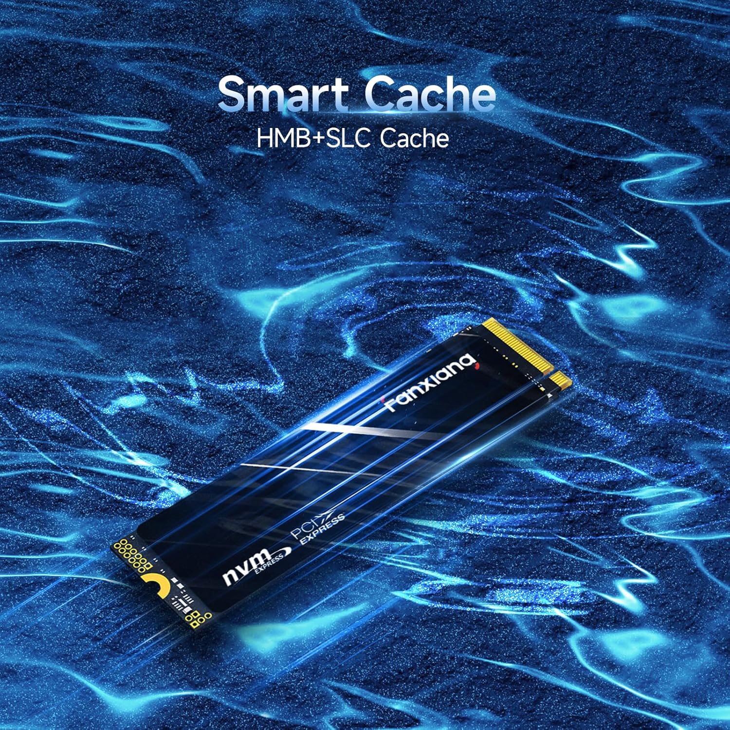 fanxiang S690Q NVMe M.2 SSD, 2TB, PCIe 4x4 Gaming Solid State Drive, 5200 MB/s Read, 4700 MB/s Write, Internal SSD, Hard Drive for Data Transfer