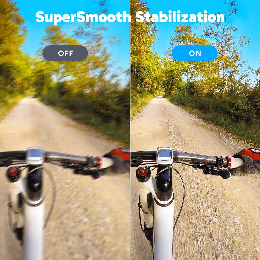 AKASO Brave 8 Lite Waterproof Action Camera - 4K60 Ultra HD Video, 20MP Photos, HDR, Dual Screen, SuperSmooth Stabilization, 8X Slow Motion, 4X ZOOM, Super Wide Angle, and Accessory Kits