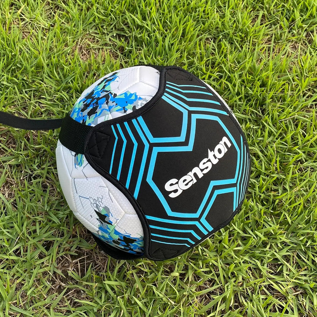 Senston neoprene ball cover on grass for solo soccer practice